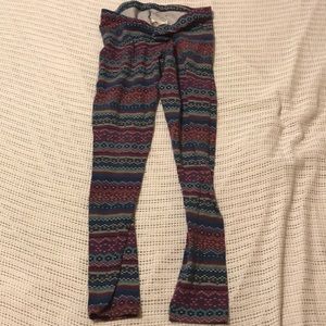 Arizona Jean Co Sweater Print Leggings womens L